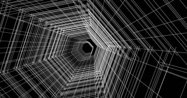 Arkaplanda mimari bina 3d illüstrasyon