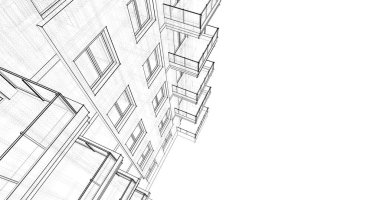 soyut mimari duvar kağıdı tasarımı, dijital konsept arkaplan