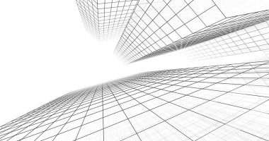 soyut mimari duvar kağıdı tasarımı, dijital konsept arkaplan