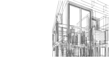 soyut mimari duvar kağıdı tasarımı, dijital konsept arkaplan