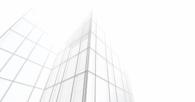 Arkaplanda mimari bina 3d illüstrasyon