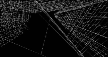 soyut mimari duvar kağıdı tasarımı, dijital konsept arkaplan