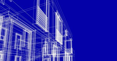 soyut mimari duvar kağıdı tasarımı, dijital konsept arkaplan