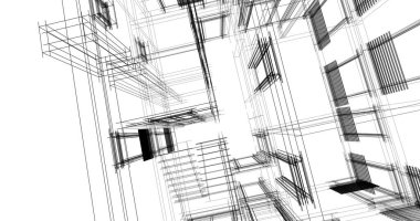 soyut mimari duvar kağıdı tasarımı, dijital konsept arkaplan