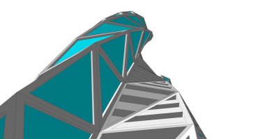 soyut mimari duvar kağıdı tasarımı, dijital konsept arkaplan