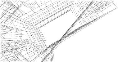 soyut mimari duvar kağıdı tasarımı, dijital konsept arkaplan