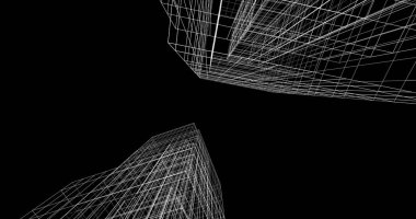 soyut mimari duvar kağıdı tasarımı, dijital konsept arkaplan