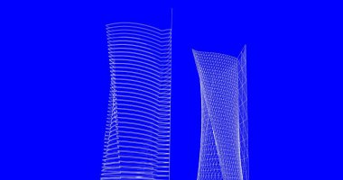 soyut mimari duvar kağıdı tasarımı, dijital konsept arkaplan