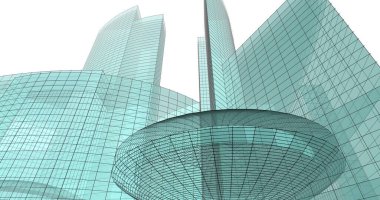 soyut mimari duvar kağıdı tasarımı, dijital konsept arkaplan