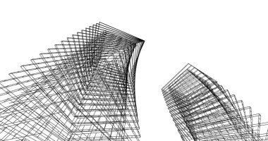 soyut mimari duvar kağıdı tasarımı, dijital konsept arkaplan