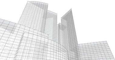 soyut mimari duvar kağıdı tasarımı, dijital konsept arkaplan