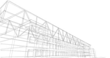 soyut mimari duvar kağıdı tasarımı, dijital konsept arkaplan