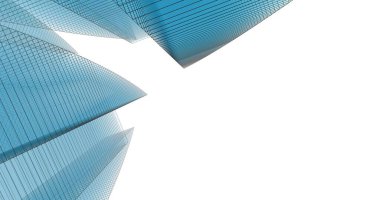 Mimari sanat konseptinde soyut çizgiler, minimum geometrik şekiller. 