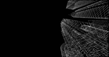 soyut mimari duvar kağıdı tasarımı, dijital konsept arkaplan