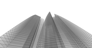 soyut mimari duvar kağıdı tasarımı, dijital konsept arkaplan