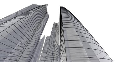 soyut mimari duvar kağıdı tasarımı, dijital konsept arkaplan