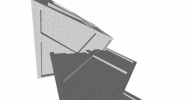 minimal geometrik şekiller, mimari çizgiler