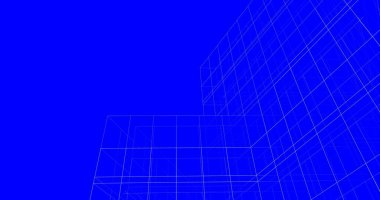 Mimari sanat konseptinde soyut çizgiler, minimum geometrik şekiller. 