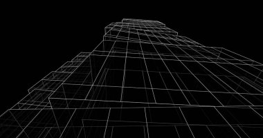 soyut mimari duvar kağıdı tasarımı, dijital konsept arkaplan