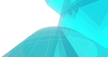 Mimari sanat konseptinde soyut çizgiler, minimum geometrik şekiller. 