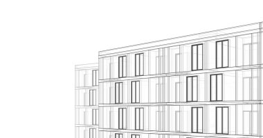 soyut mimari duvar kağıdı tasarımı, dijital konsept arkaplan