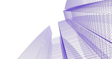 minimal geometrik şekiller, mimari çizgiler