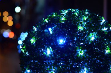 Bulanık soyut ışıklar gece şehrin arka planı