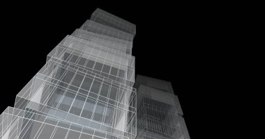 soyut mimari duvar kağıdı tasarımı, dijital konsept arkaplan