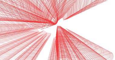 soyut mimari duvar kağıdı tasarımı, dijital konsept arkaplan