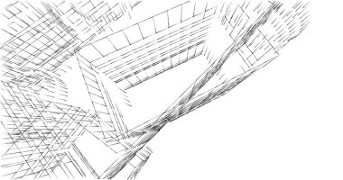 soyut mimari duvar kağıdı tasarımı, dijital konsept arkaplan