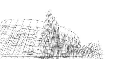 Geometrik mimari binalar tasarımı