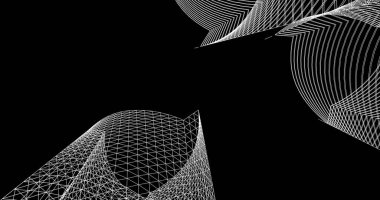 soyut mimari duvar kağıdı tasarımı, dijital konsept arkaplan