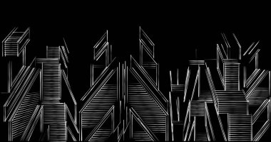 eskiz sanatı, geometrik mimari binalar tasarımı