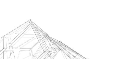 soyut mimari duvar kağıdı tasarımı, dijital konsept arkaplan