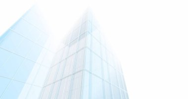 Arkaplanda mimari bina 3d illüstrasyon