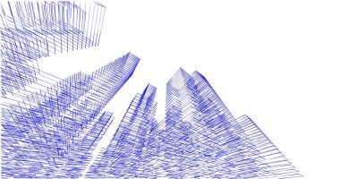 soyut mimari duvar kağıdı tasarımı, dijital konsept arkaplan