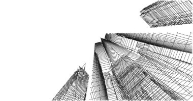 soyut mimari duvar kağıdı tasarımı, dijital konsept arkaplan