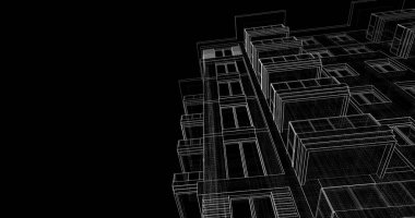 soyut mimari duvar kağıdı tasarımı, dijital konsept arkaplan