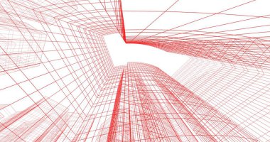 soyut mimari duvar kağıdı tasarımı, dijital konsept arkaplan