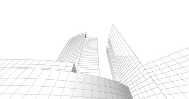 soyut mimari duvar kağıdı tasarımı, dijital konsept arkaplan