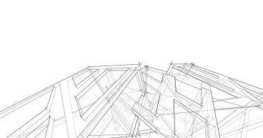 soyut mimari duvar kağıdı tasarımı, dijital konsept arkaplan