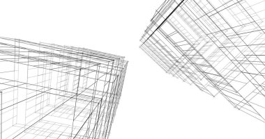 soyut mimari duvar kağıdı tasarımı, dijital konsept arkaplan