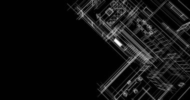 soyut mimari duvar kağıdı tasarımı, dijital konsept arkaplan