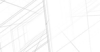 Arkaplanda mimari bina 3d illüstrasyon