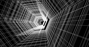 Arkaplanda mimari bina 3d illüstrasyon