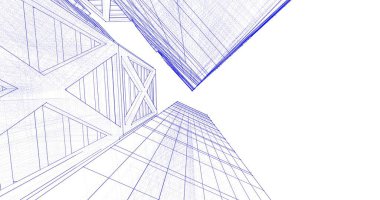 soyut mimari duvar kağıdı tasarımı, dijital konsept arkaplan