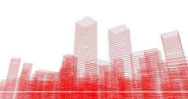 soyut mimari duvar kağıdı tasarımı, dijital konsept arkaplan