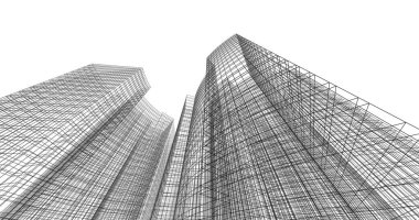 soyut mimari duvar kağıdı tasarımı, dijital konsept arkaplan