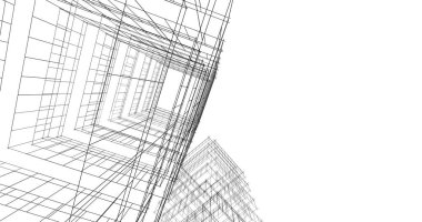 soyut mimari duvar kağıdı tasarımı, dijital konsept arkaplan