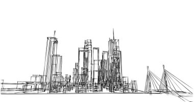 minimal geometrik şekiller, mimari çizgiler